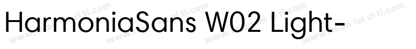 HarmoniaSans W02 Light字体转换